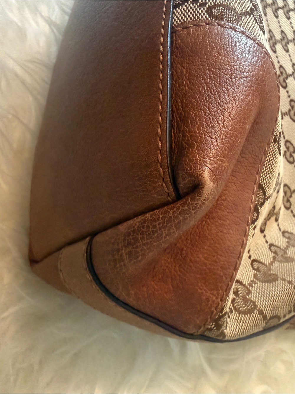 Gucci Tan/Brown GG Canvas Hobo Bag - Picture 6 of 14